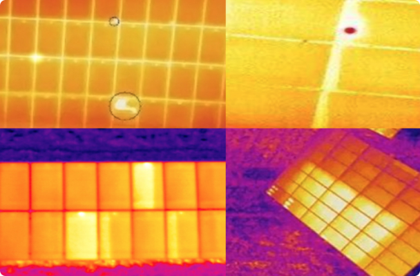 Hotspots are easily identified on the thermal infrared camera by AI.